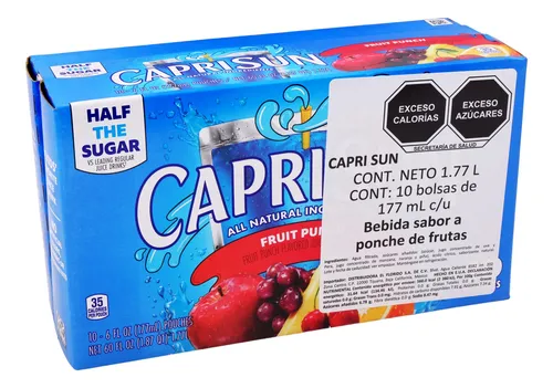 Capri Sun Ponche de Frutas 10 bolsas de 177 ml